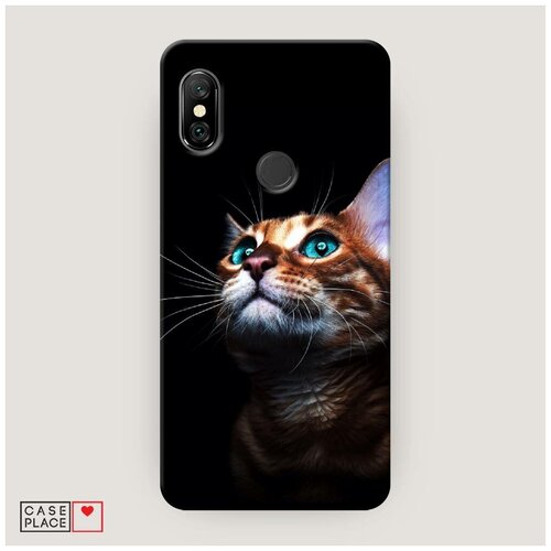 фото Чехол пластиковый xiaomi redmi note 6 pro мечтательный кот case place