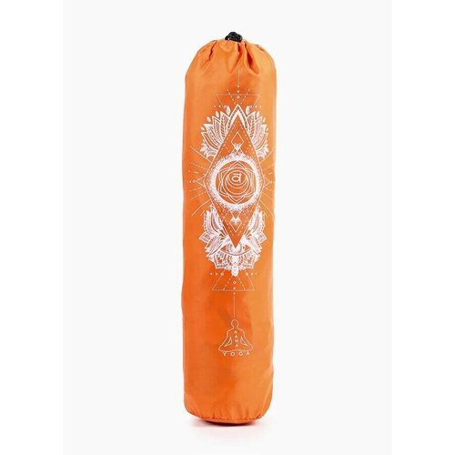 фото Универсальная сумка чехол для коврика для фитнеса и йоги чакры размер 16 х 70 см (оранжевый) bodhi