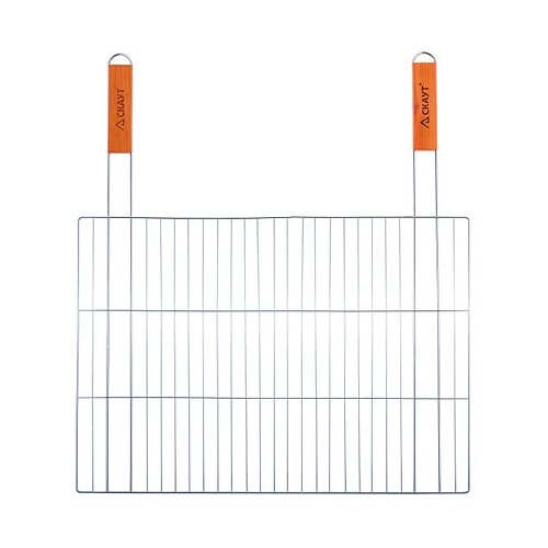 фото Решетка для гриля 54*38см с двумя деревянными ручками скаут