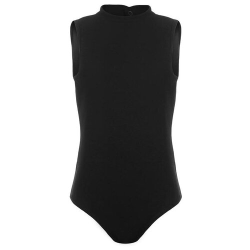 фото Купальник гимнастический, сетка на спинке 04, цвет чёрный, размер 38 qwen