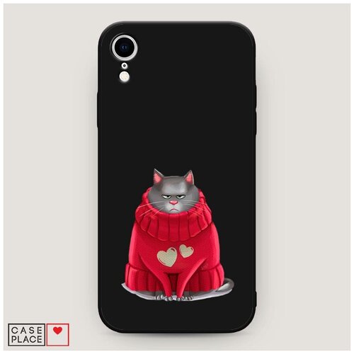 фото Чехол силиконовый матовый iphone xr (10r) хлоя в свитере case place