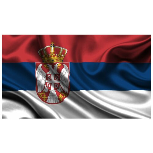 фото Без тм флаг сербии (135 х 90 см)