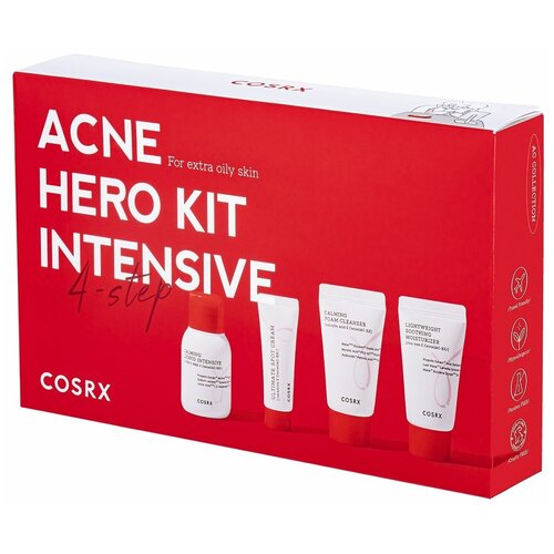 фото Cosrx набор против акне для жирной кожи acne hero kit intensive