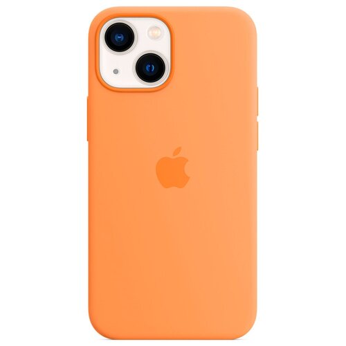 фото Чехол apple iphone 13 mini silicone case with magsafe marigold силиконовый чехол magsafe для iphone 13 mini цвет