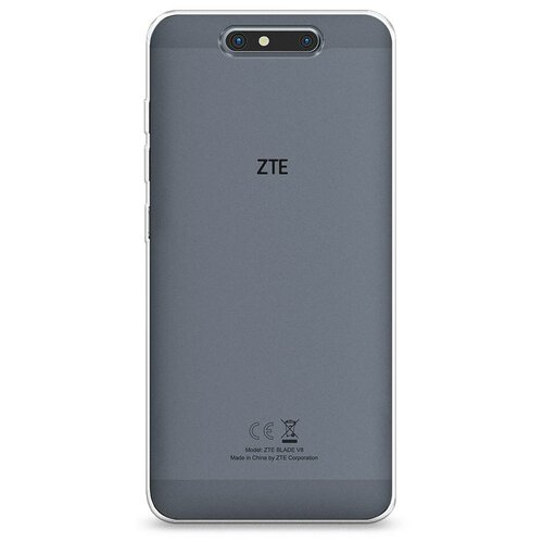 фото Силиконовый чехол "без принта" на zte zte blade v8 / зте блейд в8 case place