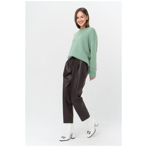 фото Брюки из искусственной кожи 0-9120281 коричневый 44 calista