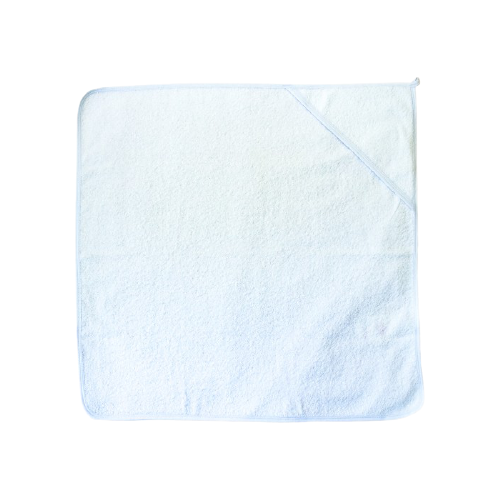 фото Babybunny полотенце с уголком s банное 75х75 см голубой