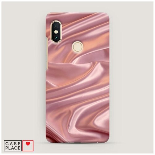 фото Чехол пластиковый xiaomi redmi note 5/note 5 pro текстура розовый шелк case place