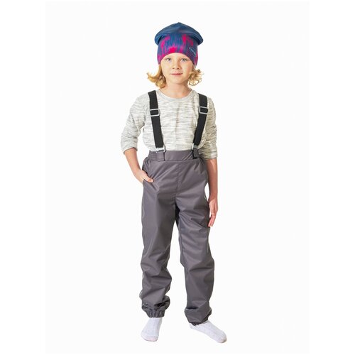 фото Детские брюки демисезонные 6238 размер 110 цвет серый филиппок