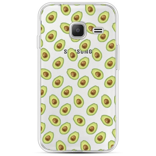 Силиконовый чехол Счастье в авокадо на Samsung Galaxy J1 mini 2016 / Самсунг Галакси Джей 1 Мини 2016