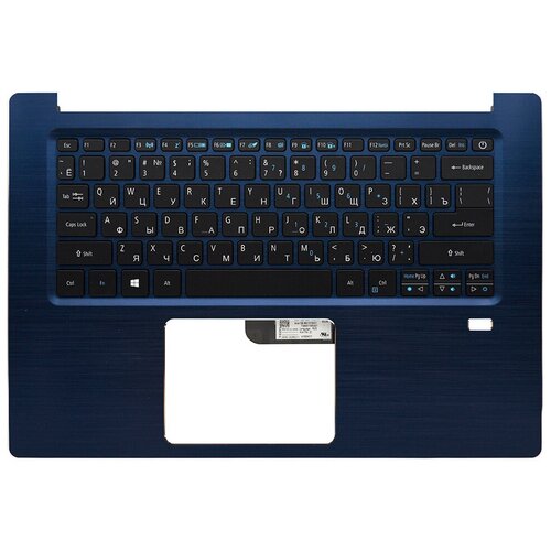 фото Клавиатура для ноутбука acer swift 3 sf314-52 голубая топ-панель с подсветкой