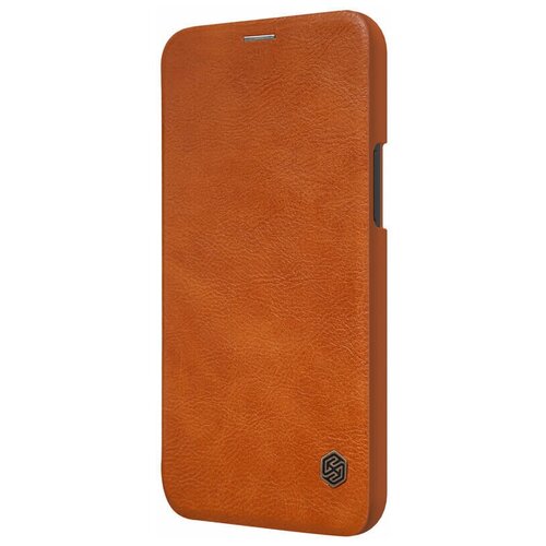 фото Кожаный чехол-книжка nillkin leather qin для iphone 12 pro max