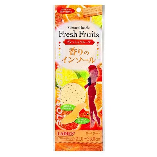 фото Стельки дезодорирующие с ароматом фруктов женские, 21-26 см sanada seiko