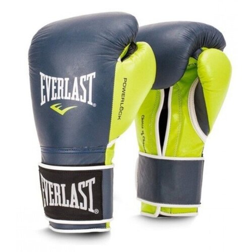 фото Перчатки тренировочные powerlock черн/бел/зел. 18 унций everlast