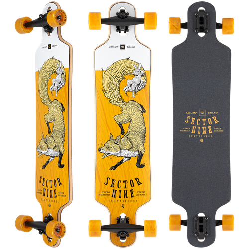 фото Лонгборд sector9 bintang fox complete ss22 38" - 96.52 см sector9 skateboards co.