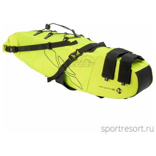 фото M-wave велосумка под седло m-wave rough ride saddle bicycle bag (l) neon yellow