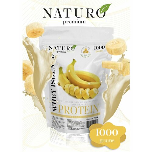 фото Протеин сывороточный. 1000гр. банан naturo premium