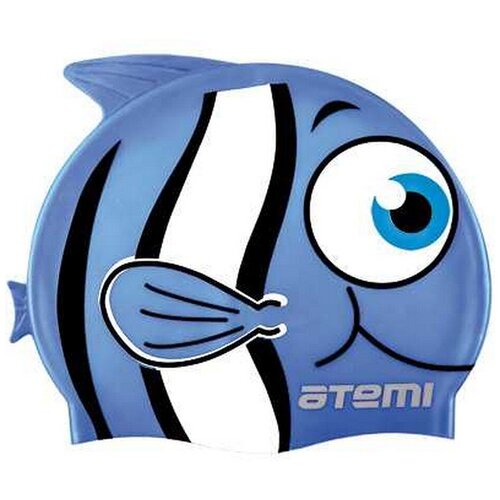 фото Шапочка для плавания atemi fc105, голубой