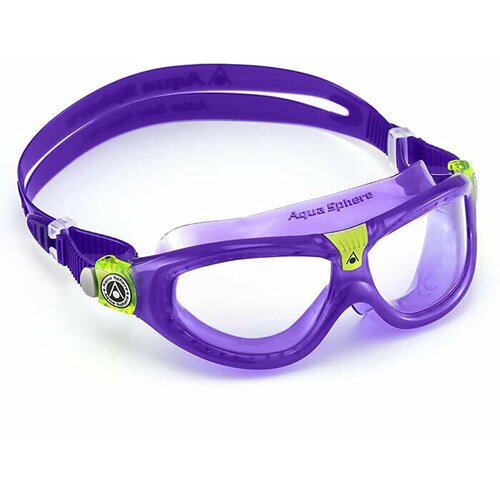 фото Aquasphere очки для плавания seal kid 2 прозрачные линзы, purple/lime