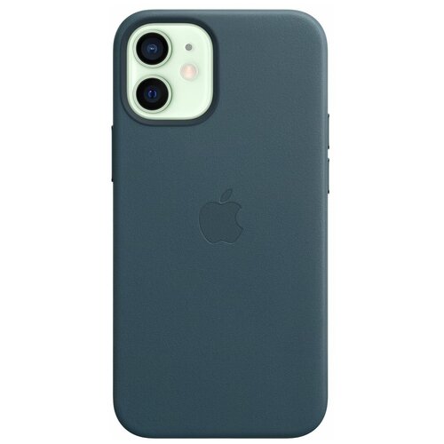 фото Чехол apple magsafe для iphone 12 mini, кожа, «балтийский синий»