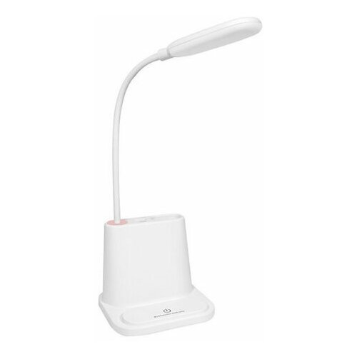 фото Настольный органайзер с лампой и функцией повербанк usb rechargeable led desk lamp touch (белый) smart mir