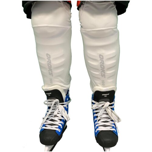 фото Игровые хоккейные носки белые, oroks х декатлон decathlon