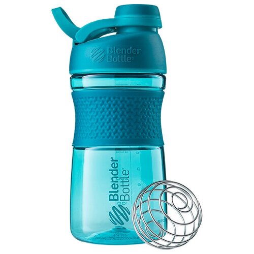 фото Бутылка-шейкер для воды спортивная blenderbottle sportmixer twist tritan с завинчивающейся крышкой, 828мл, морской голубой