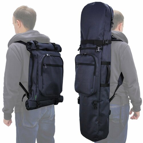 фото Чехол-рюкзак трансформер nordic 120 см, цвет графит с черным sumokat