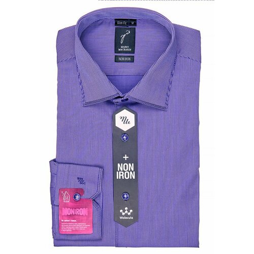 фото Рубашка mario machardi, размер l, фиолетовый