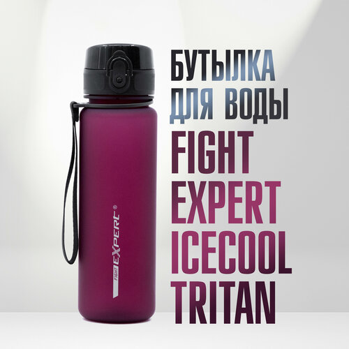 фото Многоразовая бутылка для воды fight expert icecool tritan 500мл черная