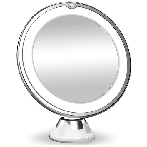 фото Зеркало косметическое clevercare makeup mirror с подсветкой, 8" 5x clever care