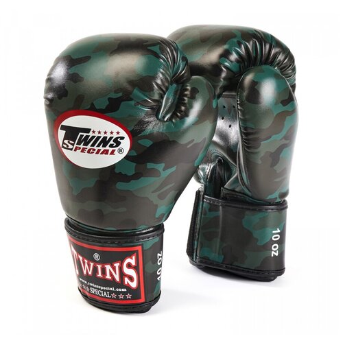 фото Боксерские перчатки twins fbgvs3-ml fancy boxing gloves темно-зеленые