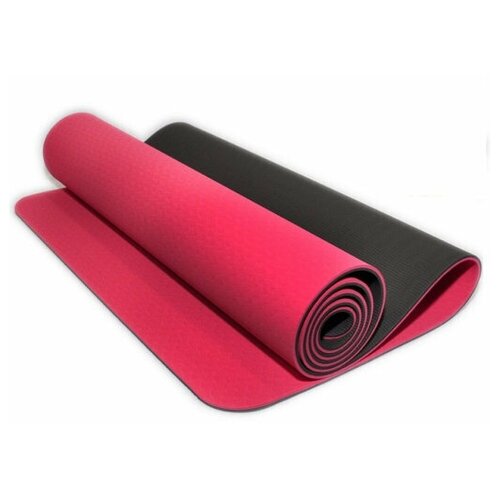 фото Коврик гимнастический / коврик для йоги tpe, 183 x 61 x 0,6 см, красный torres