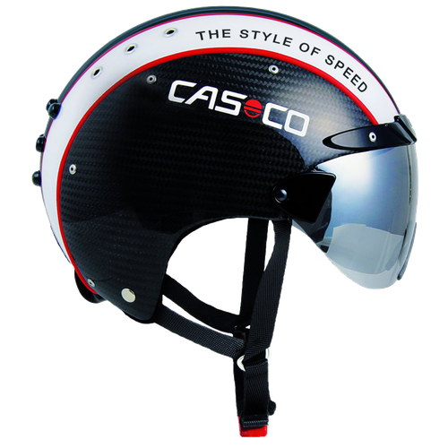 фото Велошлем casco warp sprint, black\white\red, l\xl