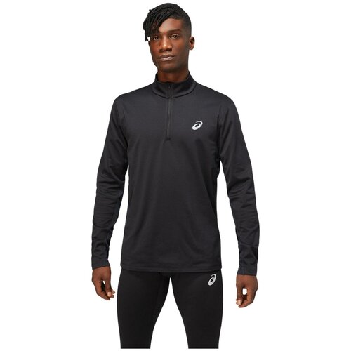 фото Футболка с длинным рукавом беговая asics core ls 1/2 zip winter top performance black (us:l)