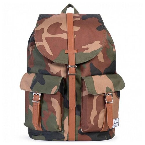 фото Городской рюкзак herschel dawson 20.5, woodland camo/tan synthetic leather