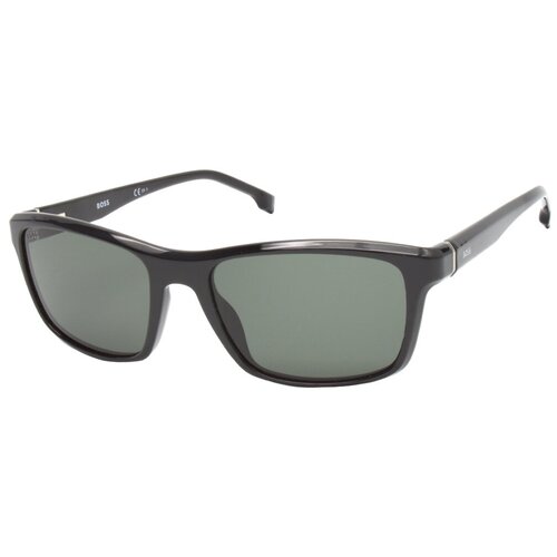 фото Солнцезащитные очки boss, прямоугольные, оправа: пластик, с защитой от уф, для мужчин, черный
