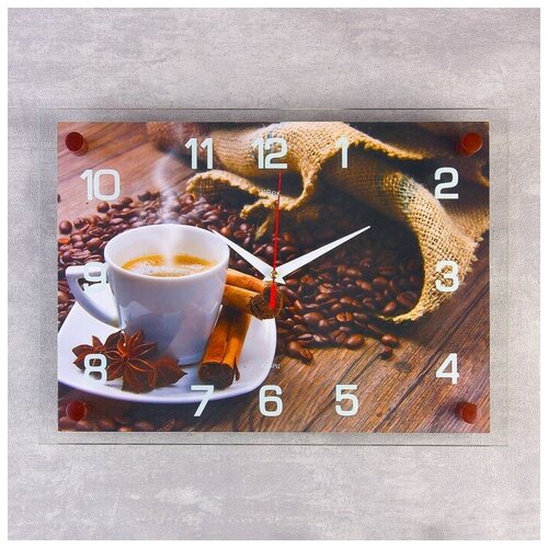 фото Часы настенные, серия: кухня, "кофейная фантазия", 25х35 см, микс mikimarket