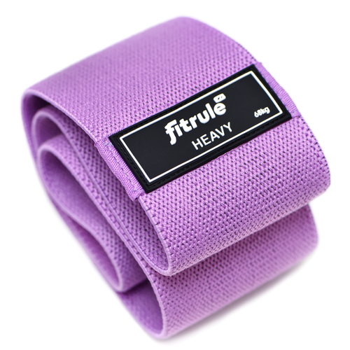 фото Fitrule фитнес резинка тканевая (68 кг, фиолетовая)