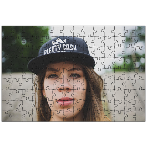 фото Магнитный пазл 27x18см."портрет, шапка, snapback" на холодильник lotsprints
