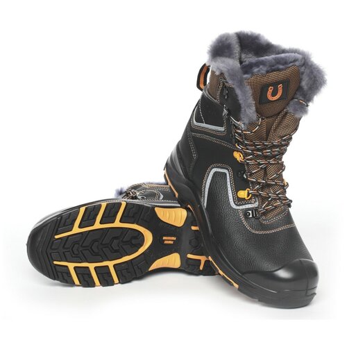фото Ботинки зимние с высоким берцем "perfect protection" натуральный мех, пп подносок (до 200 дж). тип обуви: ботинки. размер:42 россия