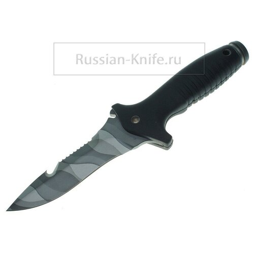 фото Нож мурена (сталь 70х16мфс), резиновая рукоять, мелита-к