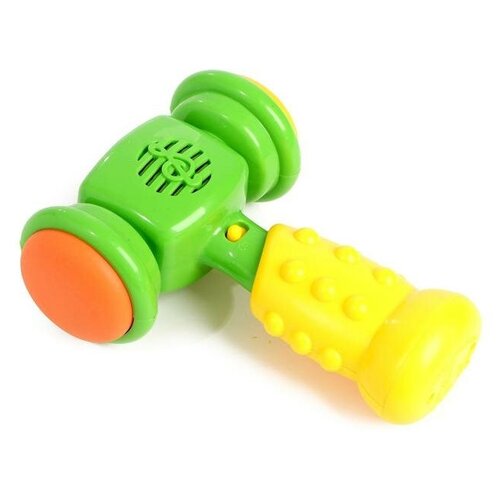фото Развивающая музыкальная игрушка «весёлый молоток», со световыми и звуковыми эффектами, цвет желтый 4534599 zabiaka