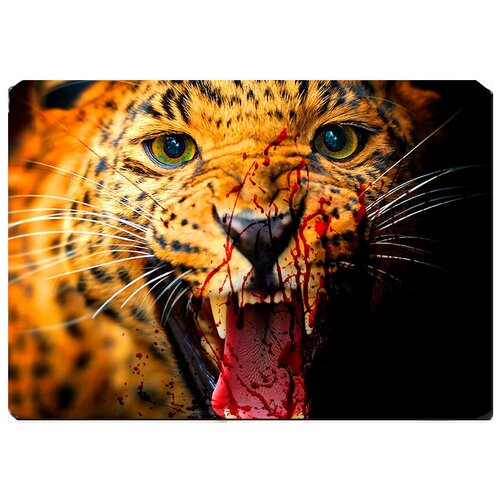 фото Игровой коврик для мыши тигр с окровавленной пастью drabs