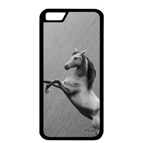 фото Стильный чехол для мобильного // apple iphone 6s // "лошадь" мустанг жеребец, utaupia, серый