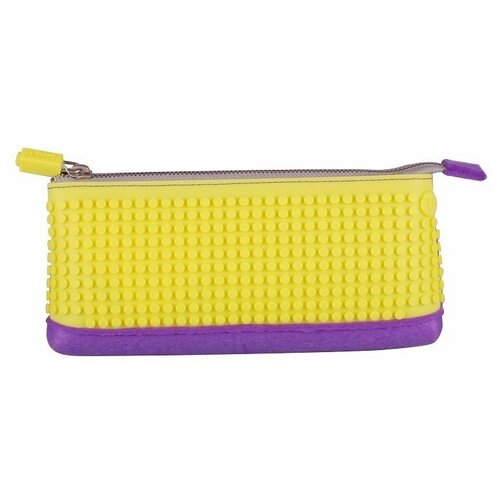 фото Пиксельный пенал "pencil case wy-b002", цвет фиолетовый, желтый upixel