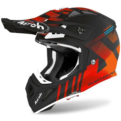 фото Airoh шлем кросс aviator ace nemesi orange matt xs airoh helmet