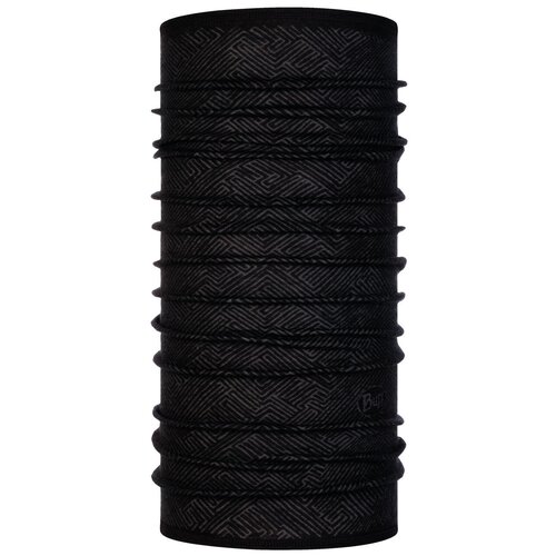 фото Тонкий шерстяной шарф-труба buff wool lightweight tolui black