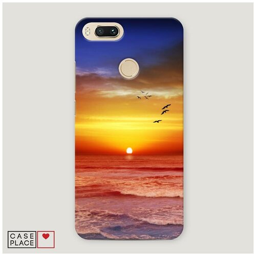фото Чехол пластиковый xiaomi mi a1 закат 3 case place
