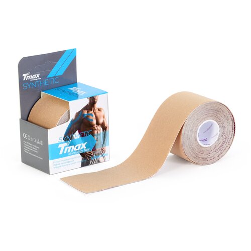 фото Кинезио тейп синтетика tmax rayon base tape 5cm x 5m, бежевый